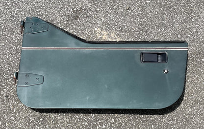Jeep Wrangler Dark Green Half Doors Sahara YJ CJ7 Factory Steel Door w/ pouches