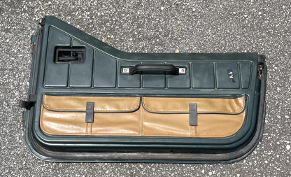Jeep Wrangler Dark Green Half Doors Sahara YJ CJ7 Factory Steel Door w/ pouches