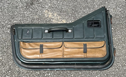 Jeep Wrangler Dark Green Half Doors Sahara YJ CJ7 Factory Steel Door w/ pouches