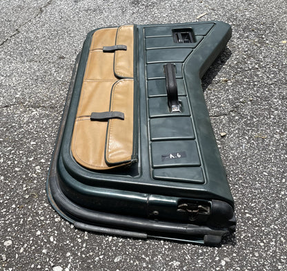 Jeep Wrangler Dark Green Half Doors Sahara YJ CJ7 Factory Steel Door w/ pouches