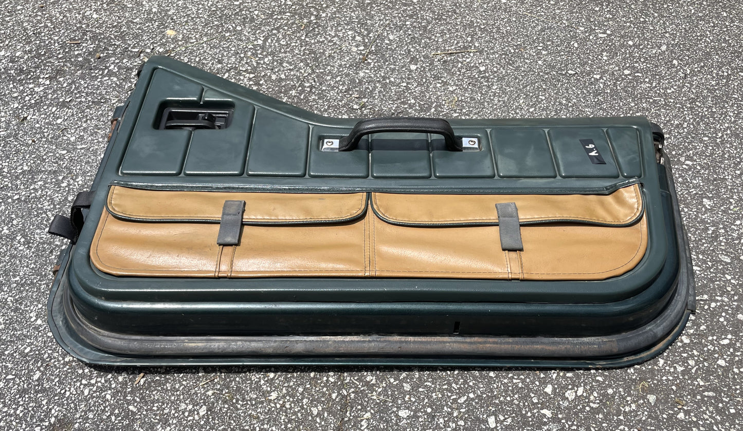 Jeep Wrangler Dark Green Half Doors Sahara YJ CJ7 Factory Steel Door w/ pouches
