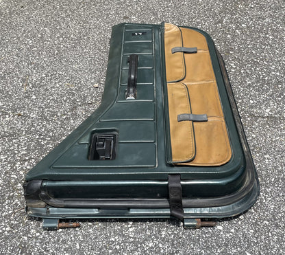 Jeep Wrangler Dark Green Half Doors Sahara YJ CJ7 Factory Steel Door w/ pouches