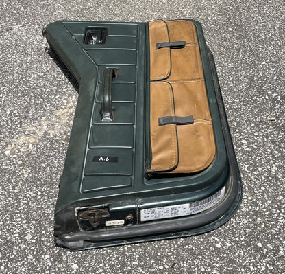 Jeep Wrangler Dark Green Half Doors Sahara YJ CJ7 Factory Steel Door w/ pouches