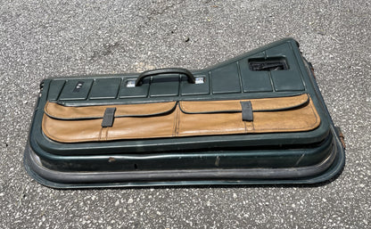 Jeep Wrangler Dark Green Half Doors Sahara YJ CJ7 Factory Steel Door w/ pouches