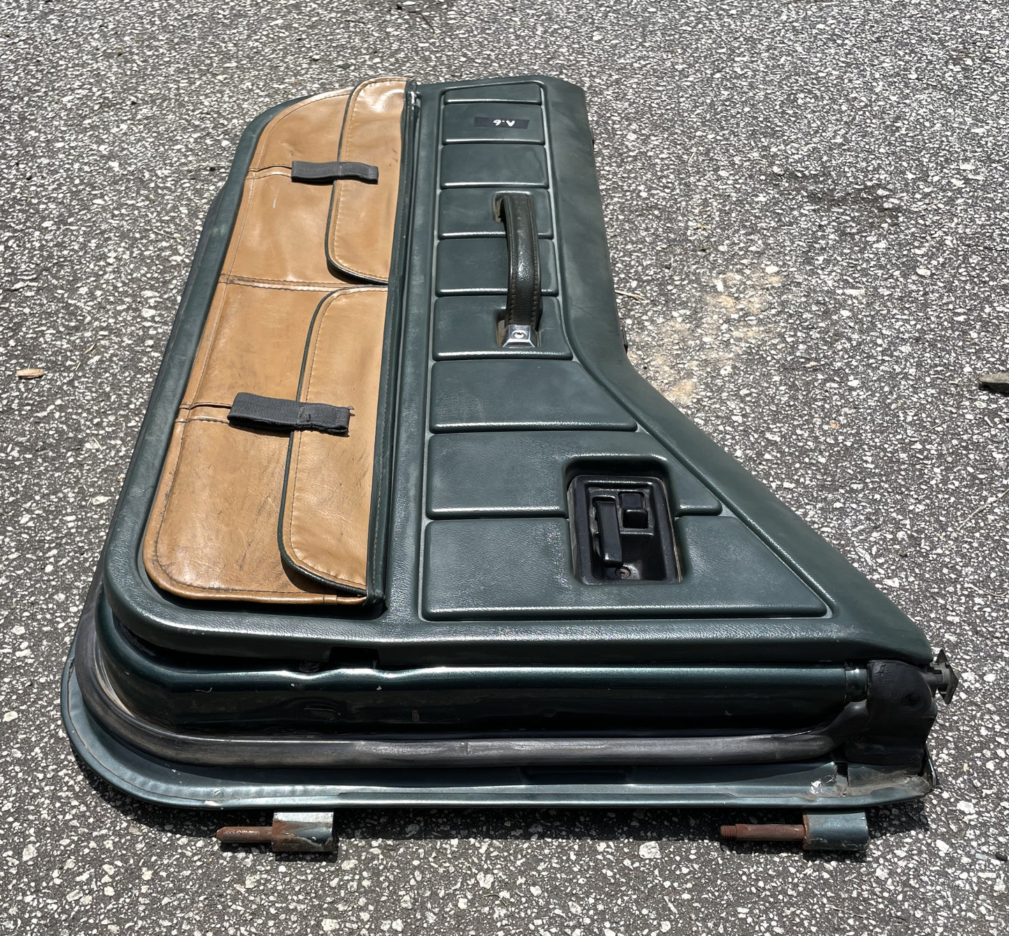 Jeep Wrangler Dark Green Half Doors Sahara YJ CJ7 Factory Steel Door w/ pouches