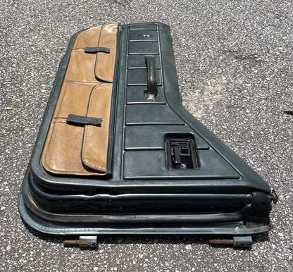 Jeep Wrangler Dark Green Half Doors Sahara YJ CJ7 Factory Steel Door w/ pouches