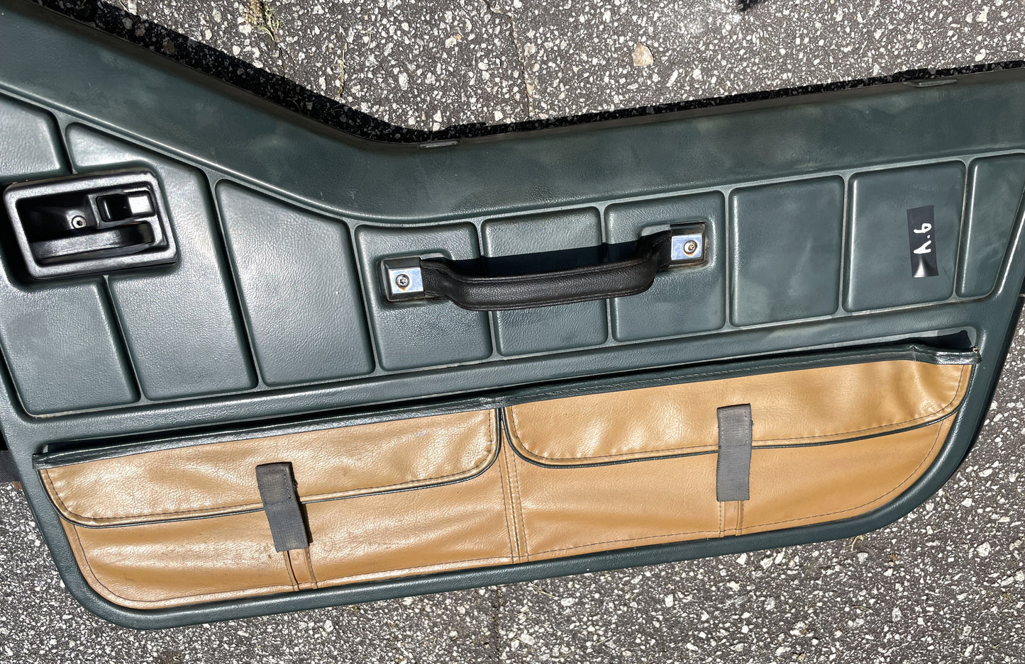 Jeep Wrangler Dark Green Half Doors Sahara YJ CJ7 Factory Steel Door w/ pouches