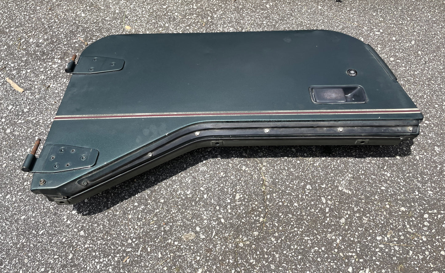 Jeep Wrangler Dark Green Half Doors Sahara YJ CJ7 Factory Steel Door w/ pouches