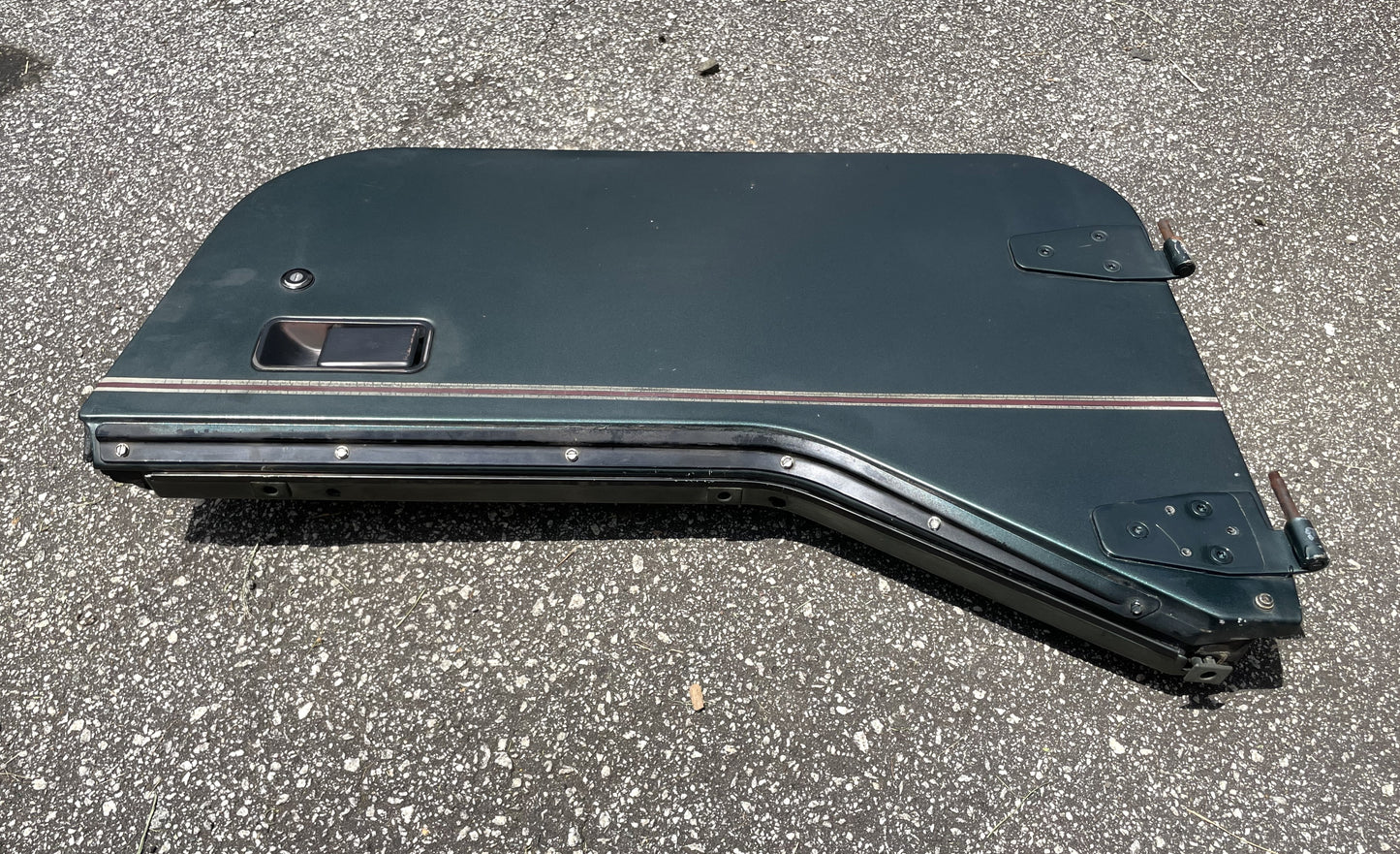 Jeep Wrangler Dark Green Half Doors Sahara YJ CJ7 Factory Steel Door w/ pouches