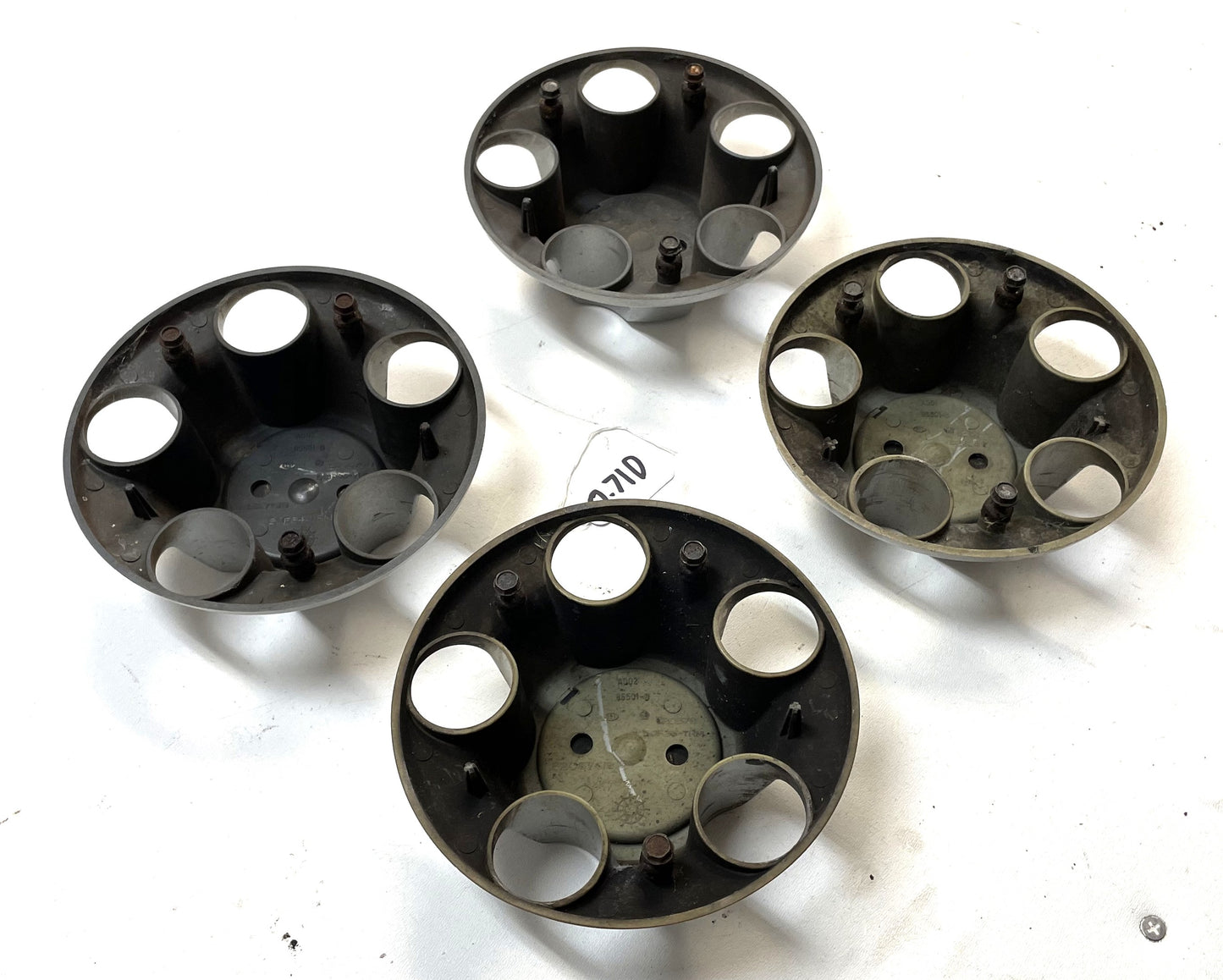 4 Jeep YJ TJ factory wheel center cap 52057619 silver grey centers Wrangler!