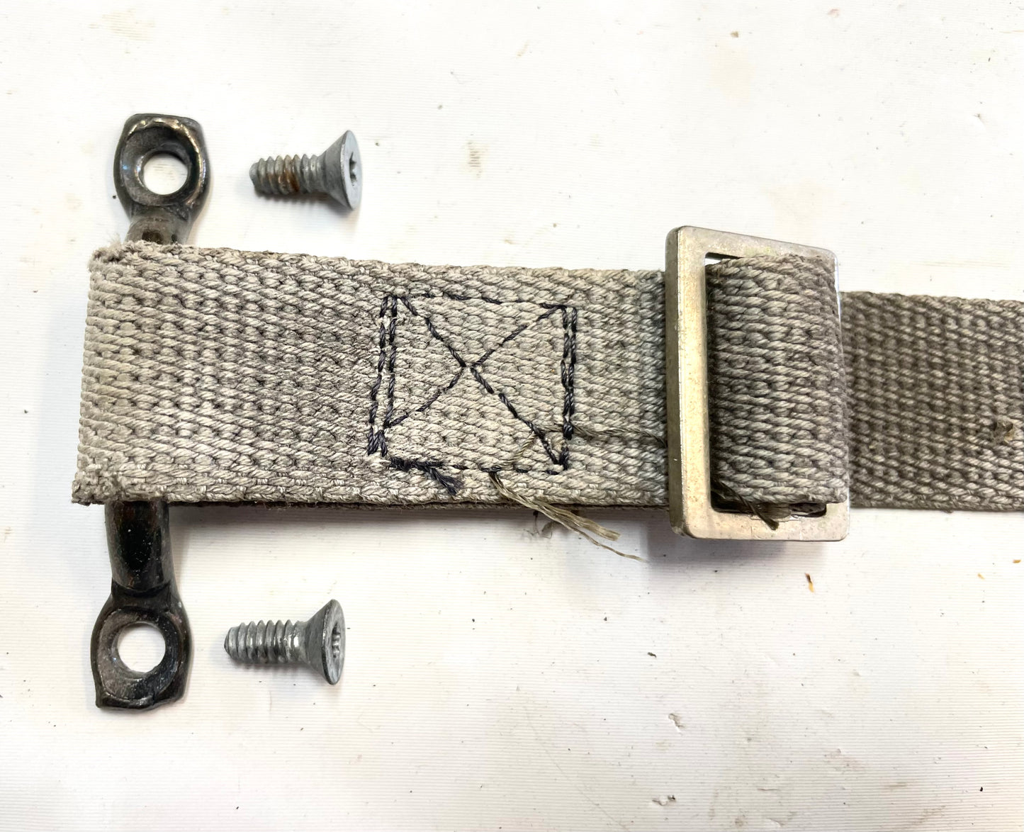 Jeep CJ windshield tie down strap 76-86 CJ5 CJ7 CJ8 AMC footman loop screws