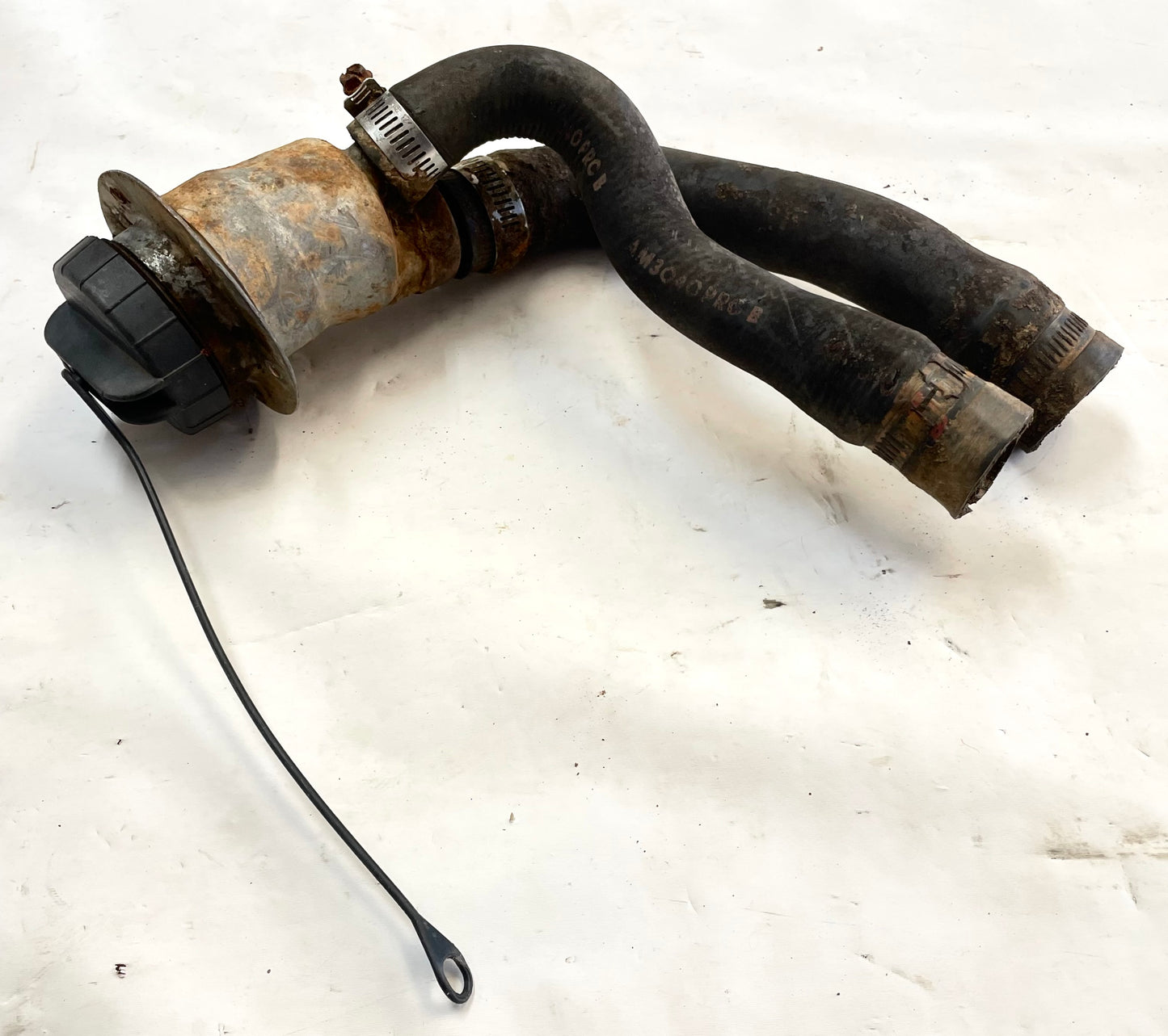 Jeep YJ gas filler neck with hoses cap 91-95 Wrangler FREE SHIPPING