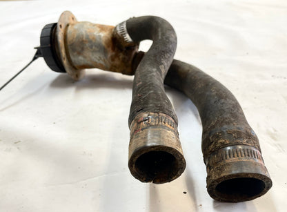 Jeep YJ gas filler neck with hoses cap 91-95 Wrangler FREE SHIPPING