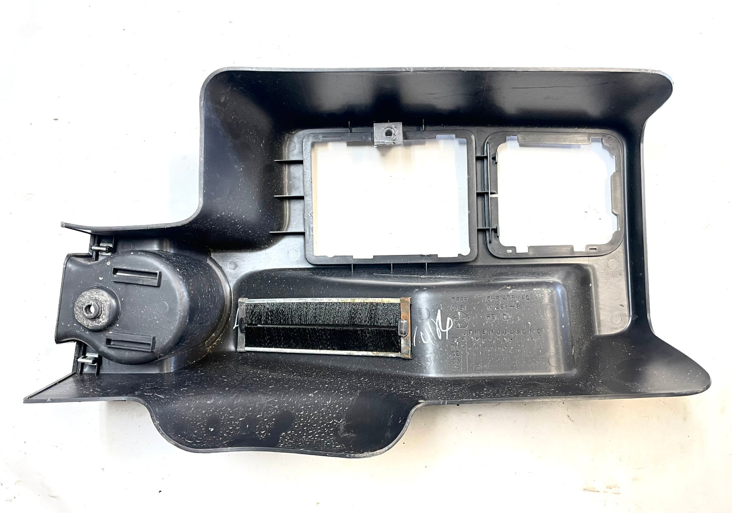 Jeep TJ center console w/ subwoofer dark grey 01-06 Wrangler 2 piece agate