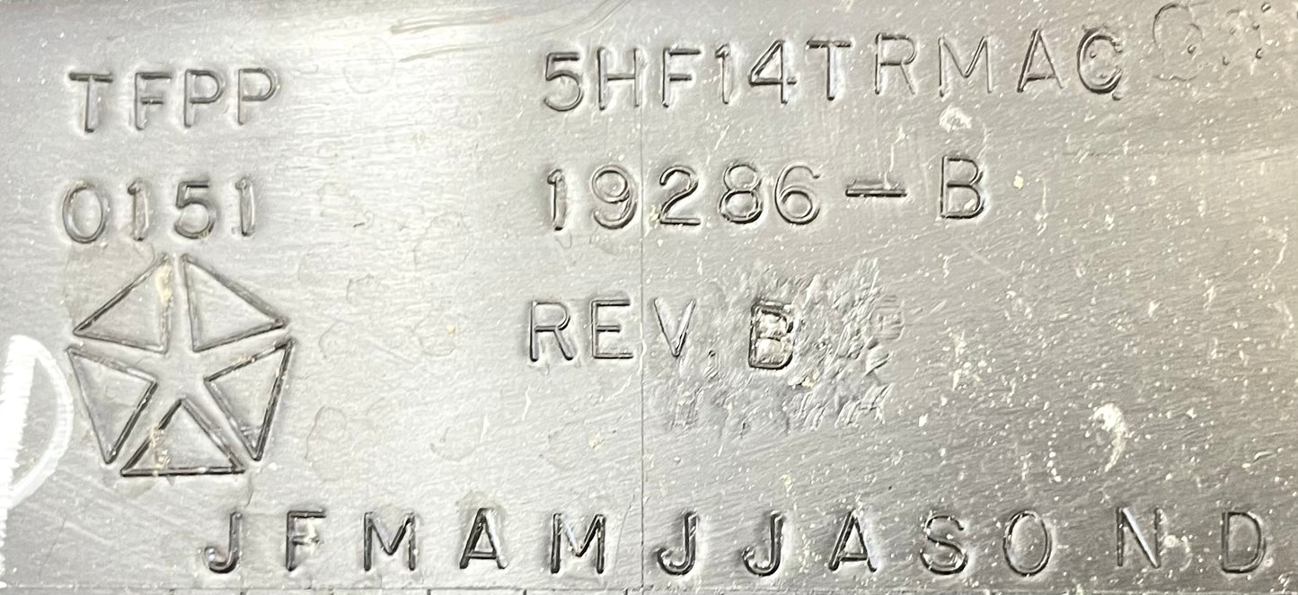 Jeep TJ center console w/ subwoofer dark grey 01-06 Wrangler 2 piece agate