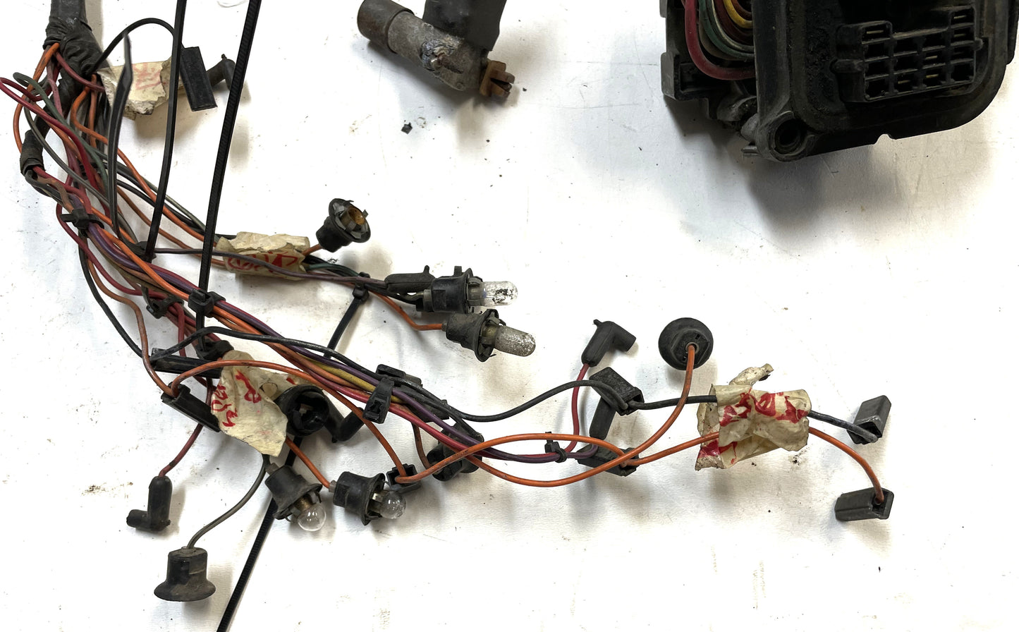 Jeep CJ dash wire harness wiring fits 76-77 CJ5 CJ7 glass fuses gauges READ AD!