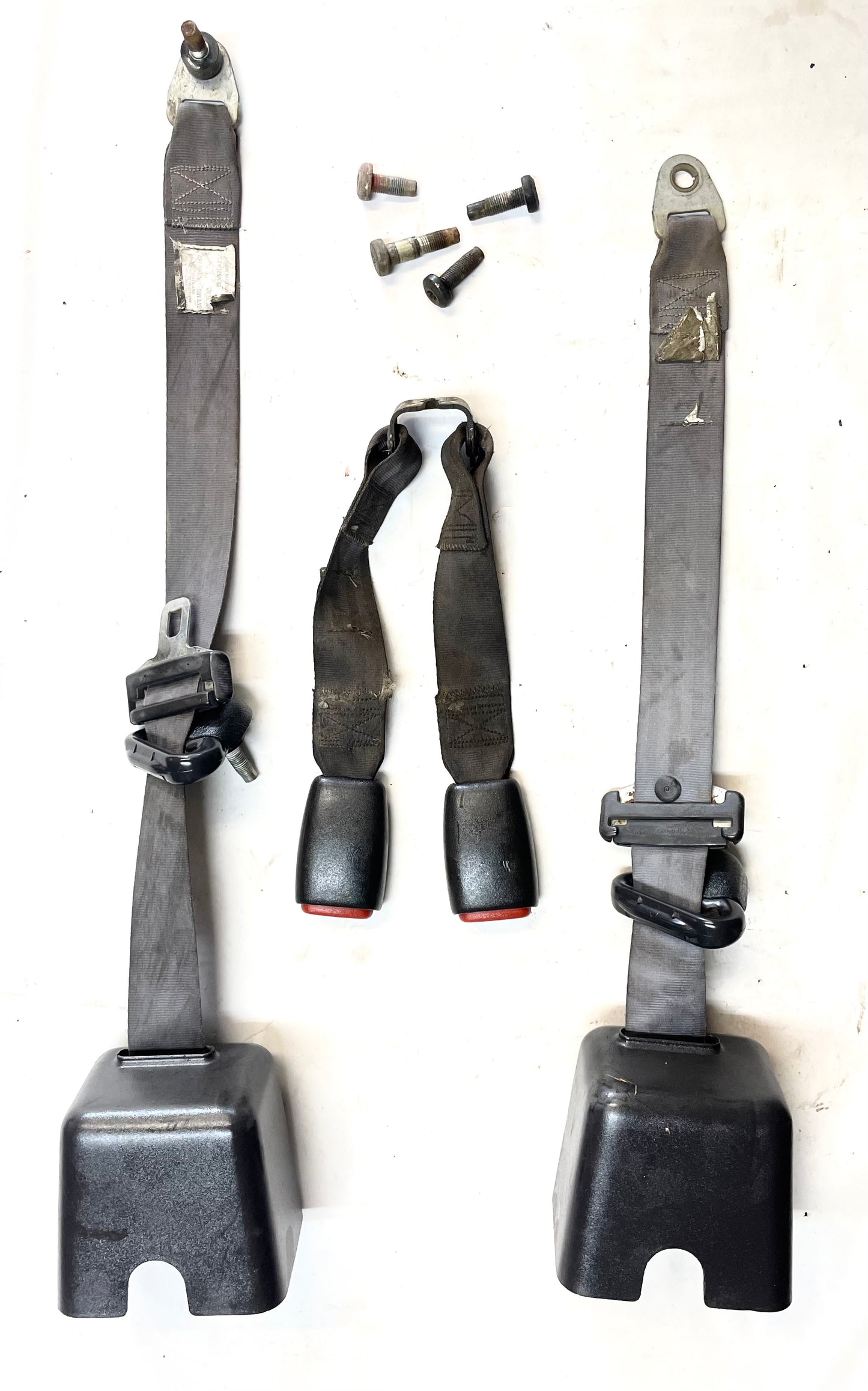 Jeep TJ back seat belts 97-02 Wrangler shoulder belt female buckles rear seat