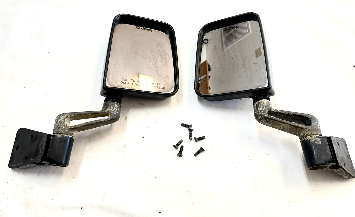 Jeep Wrangler side Mirrors fits Full or half doors Driver Passenger 87-06 YJ TJ