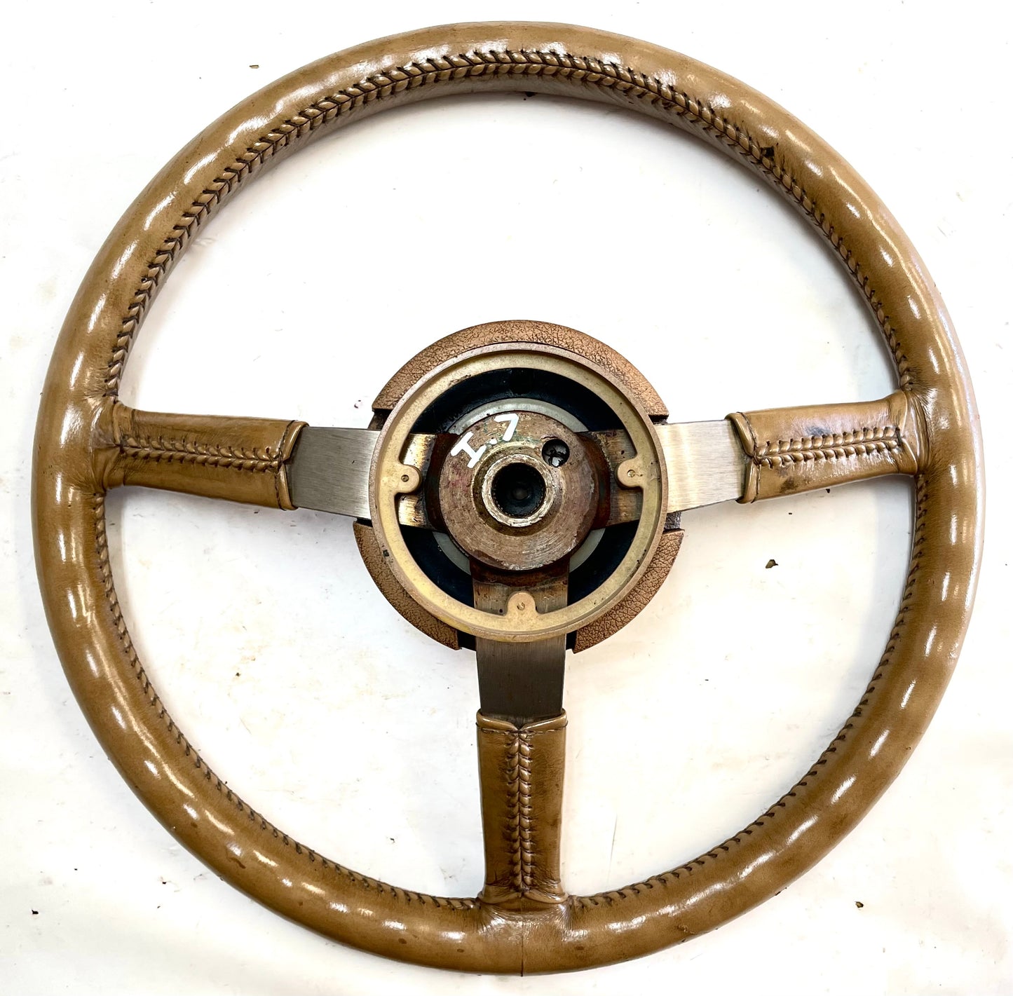 Jeep XJ Cherokee YJ Wrangler tan steering wheel factory leather FREE SHIPPING