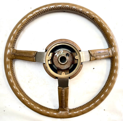 Jeep XJ Cherokee YJ Wrangler tan steering wheel factory leather FREE SHIPPING