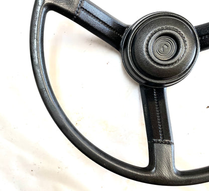 Jeep CJ Black steering wheel CJ5 CJ7 CJ8 76-86 AMC with horn button Factory