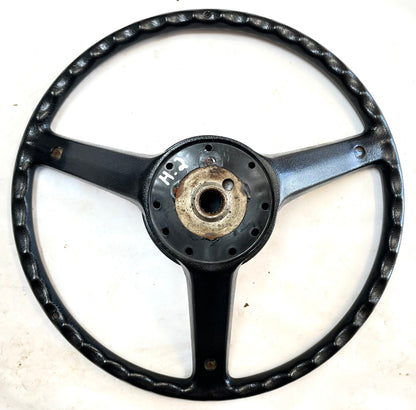 Jeep CJ Black steering wheel CJ5 CJ7 CJ8 76-86 AMC with horn button Factory