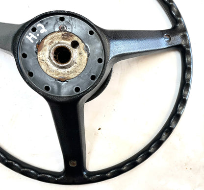 Jeep CJ Black steering wheel CJ5 CJ7 CJ8 76-86 AMC with horn button Factory