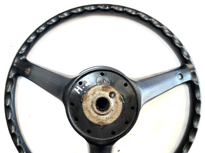 Jeep CJ Black steering wheel CJ5 CJ7 CJ8 76-86 AMC with horn button Factory