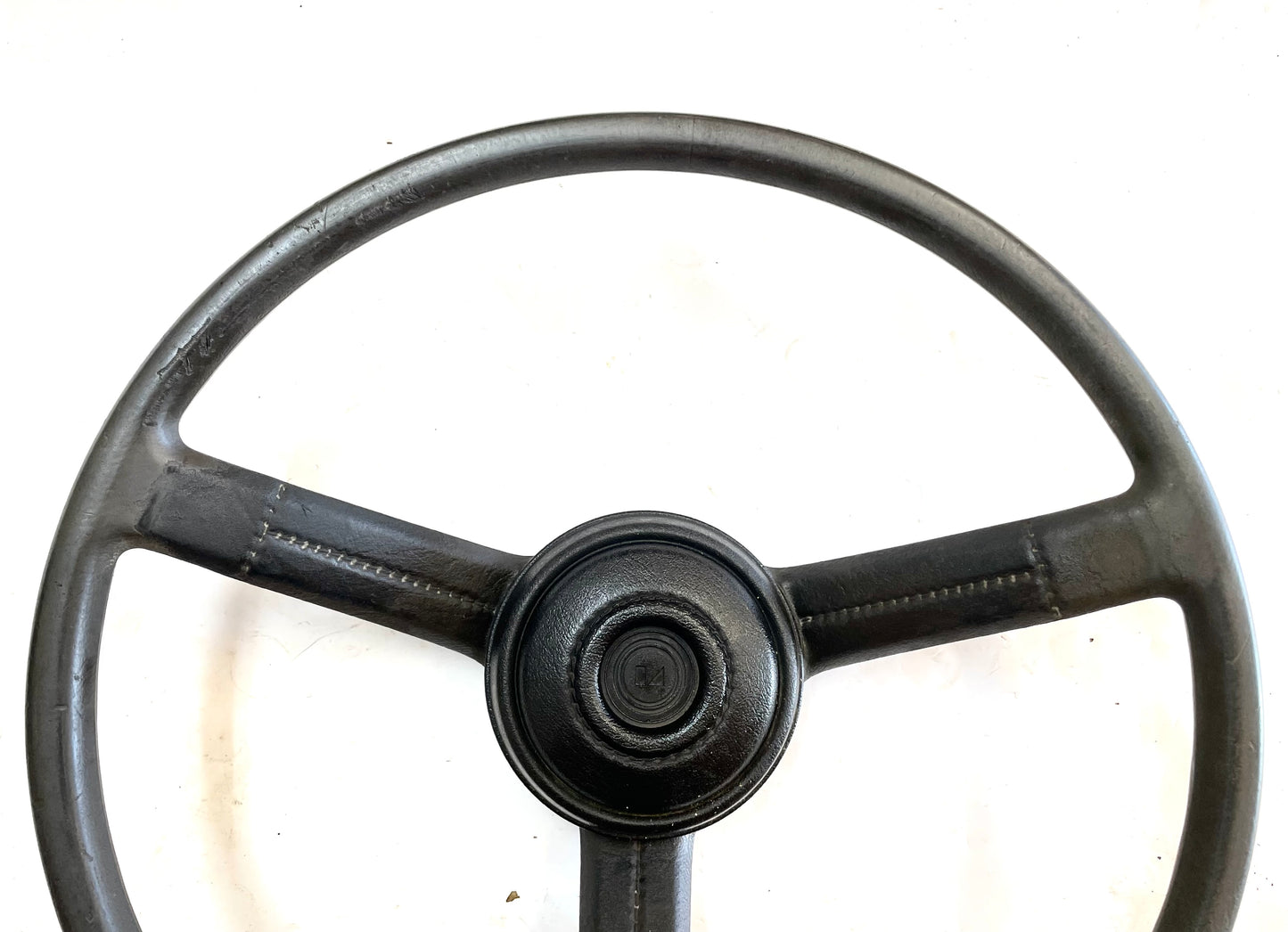 Jeep CJ steering wheel CJ5 CJ7 CJ8 76-86 AMC horn button FACTORY OE Black
