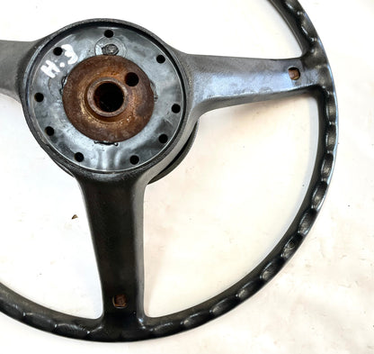 Jeep CJ steering wheel CJ5 CJ7 CJ8 76-86 AMC horn button FACTORY OE Black