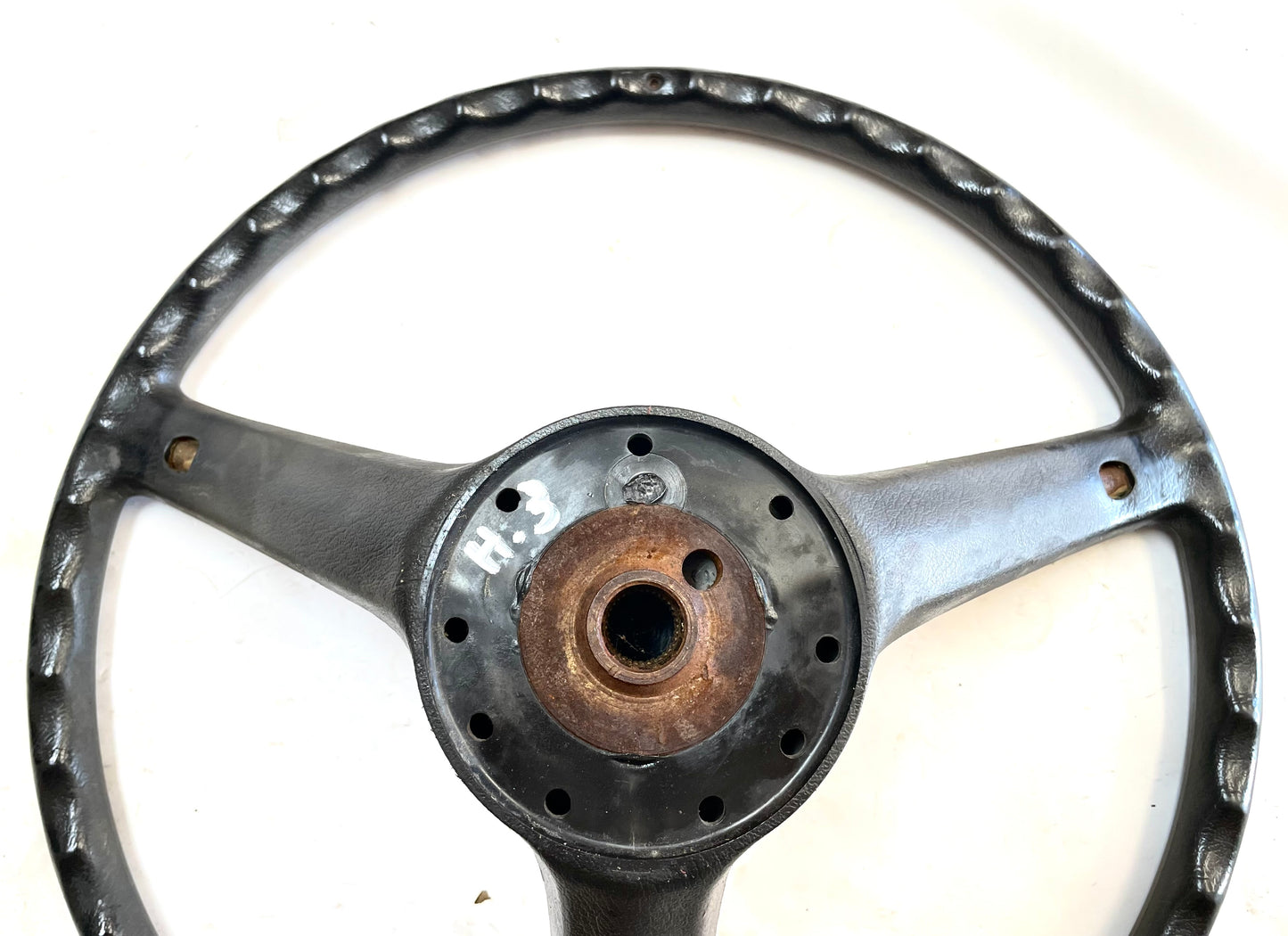 Jeep CJ steering wheel CJ5 CJ7 CJ8 76-86 AMC horn button FACTORY OE Black