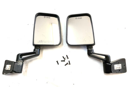 Jeep YJ TJ Wrangler Mirrors Full or half door Driver Passenger side mount screws