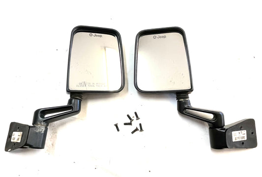 Jeep YJ TJ Wrangler Mirrors Full or half door Driver Passenger side mount screws