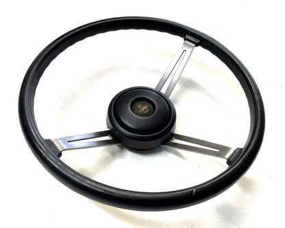 Jeep CJ steering wheel CJ5 CJ7 76-86 AMC horn button black J10 Cherokee AMC FSJ