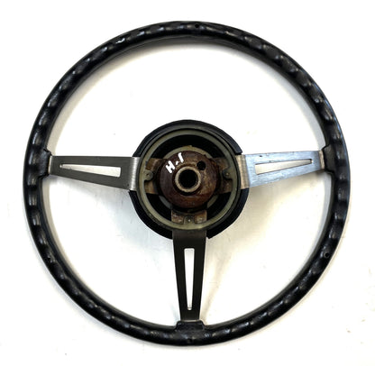 Jeep CJ steering wheel CJ5 CJ7 76-86 AMC horn button black J10 Cherokee AMC FSJ