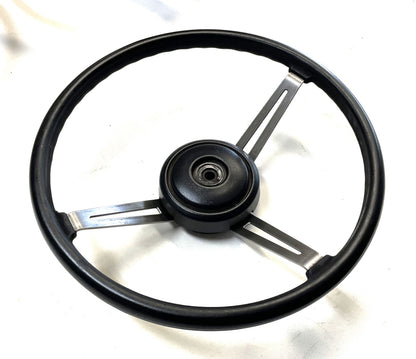 Jeep CJ steering wheel CJ5 CJ7 76-86 AMC horn button black J10 Cherokee AMC FSJ !!!