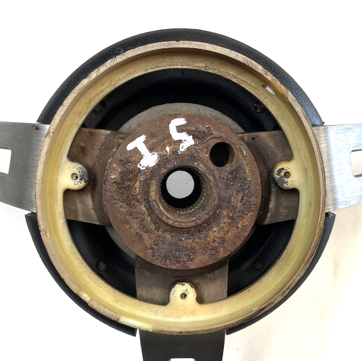Jeep CJ steering wheel CJ5 CJ7 76-86 AMC horn button black J10 Cherokee AMC FSJ !!!