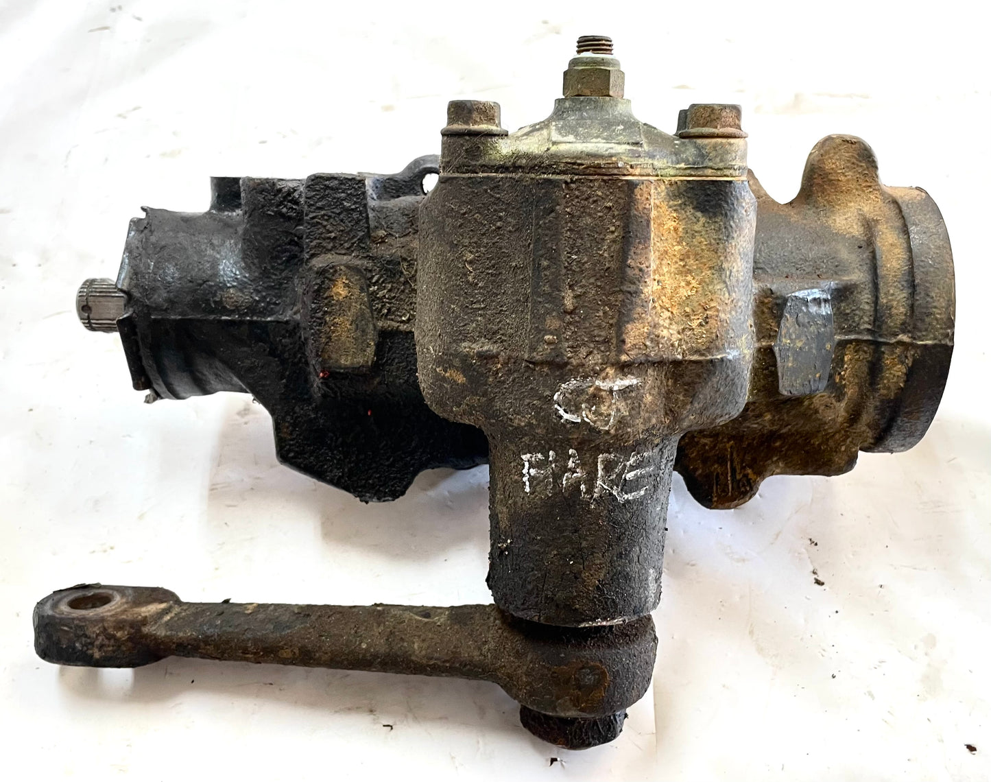 Jeep CJ power steering gear box 76-79 CJ5 CJ7 flare hose fittings AMC