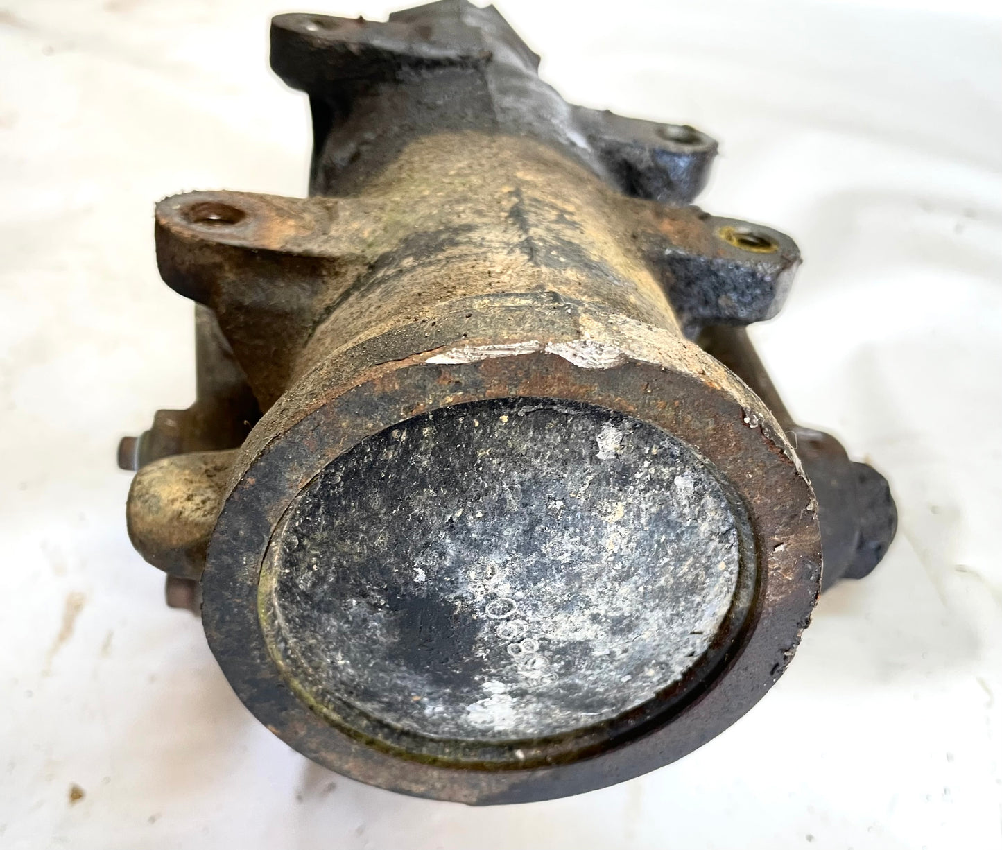 Jeep CJ power steering gear box 76-79 CJ5 CJ7 flare hose fittings AMC