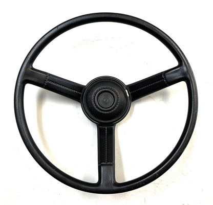 Jeep CJ Black Steering Wheel CJ5 CJ7 CJ8 76-86 AMC with Horn Button Factory !!