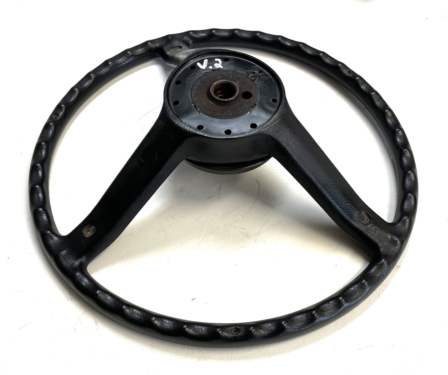 Jeep CJ Black Steering Wheel CJ5 CJ7 CJ8 76-86 AMC with Horn Button Factory !!