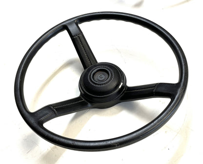 Jeep CJ Black Steering Wheel CJ5 CJ7 CJ8 76-86 AMC with Horn Button Factory !!