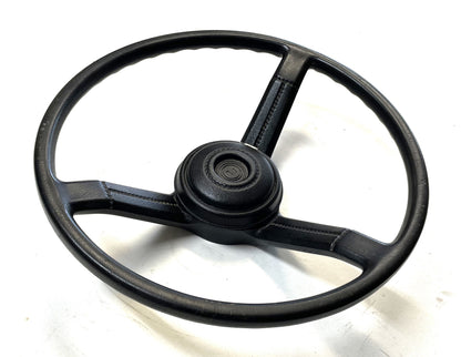Jeep CJ Black Steering Wheel CJ5 CJ7 CJ8 76-86 AMC with Horn Button Factory !!