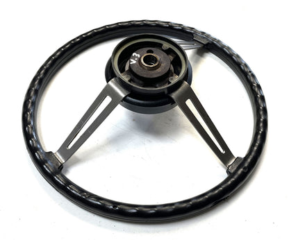 Jeep CJ steering wheel CJ5 CJ7 76-86 AMC horn button black J10 Cherokee AMC FSJ !