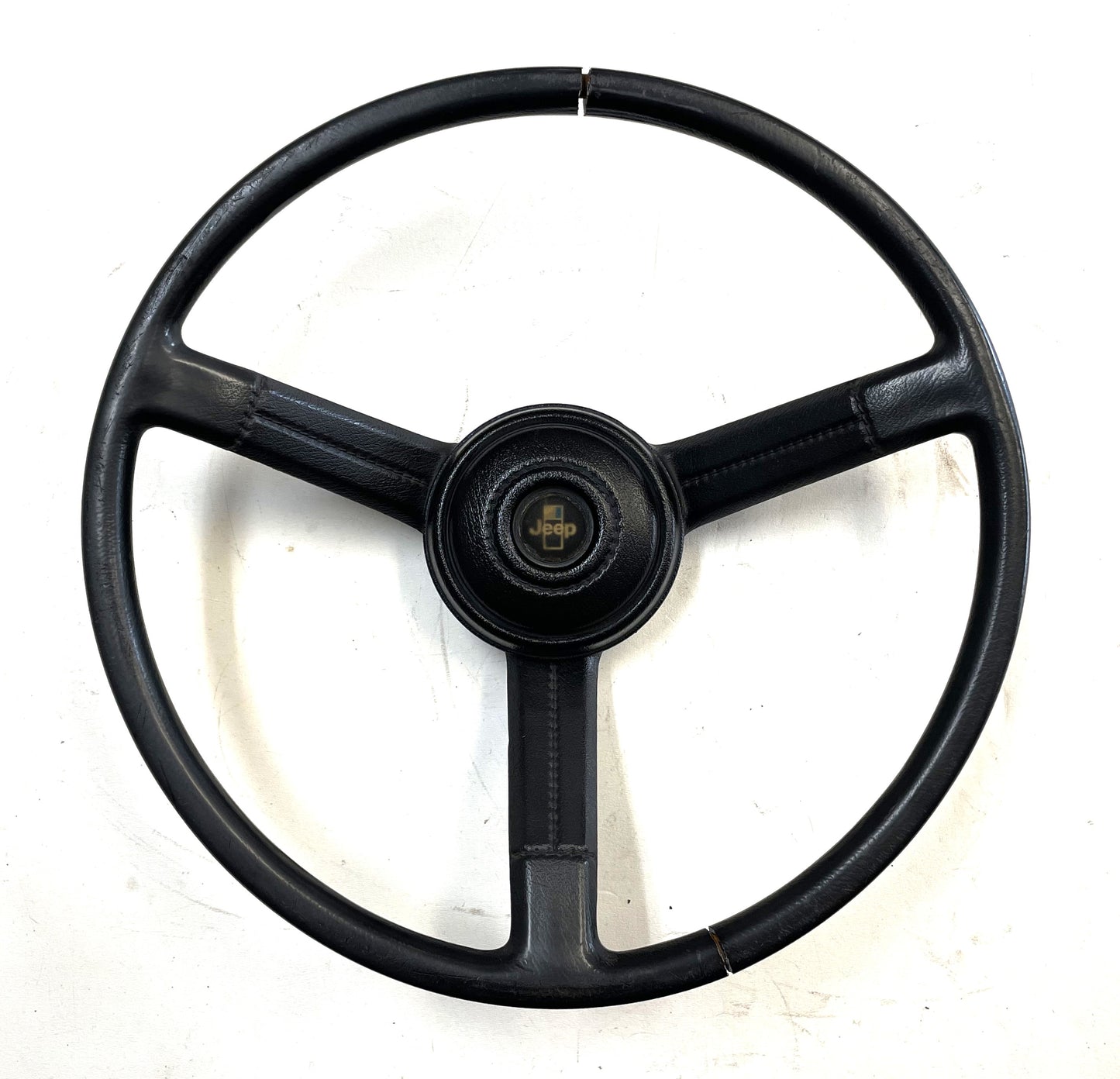 Jeep CJ Black Steering Wheel CJ5 CJ7 CJ8 76-86 AMC with Horn Button Factory