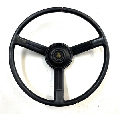Jeep CJ Black Steering Wheel CJ5 CJ7 CJ8 76-86 AMC with Horn Button Factory