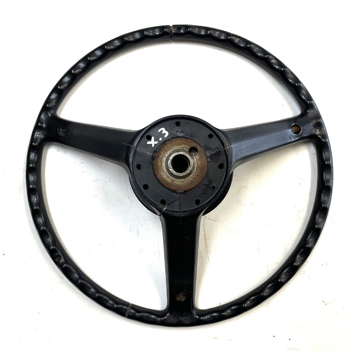 Jeep CJ Black Steering Wheel CJ5 CJ7 CJ8 76-86 AMC with Horn Button Factory