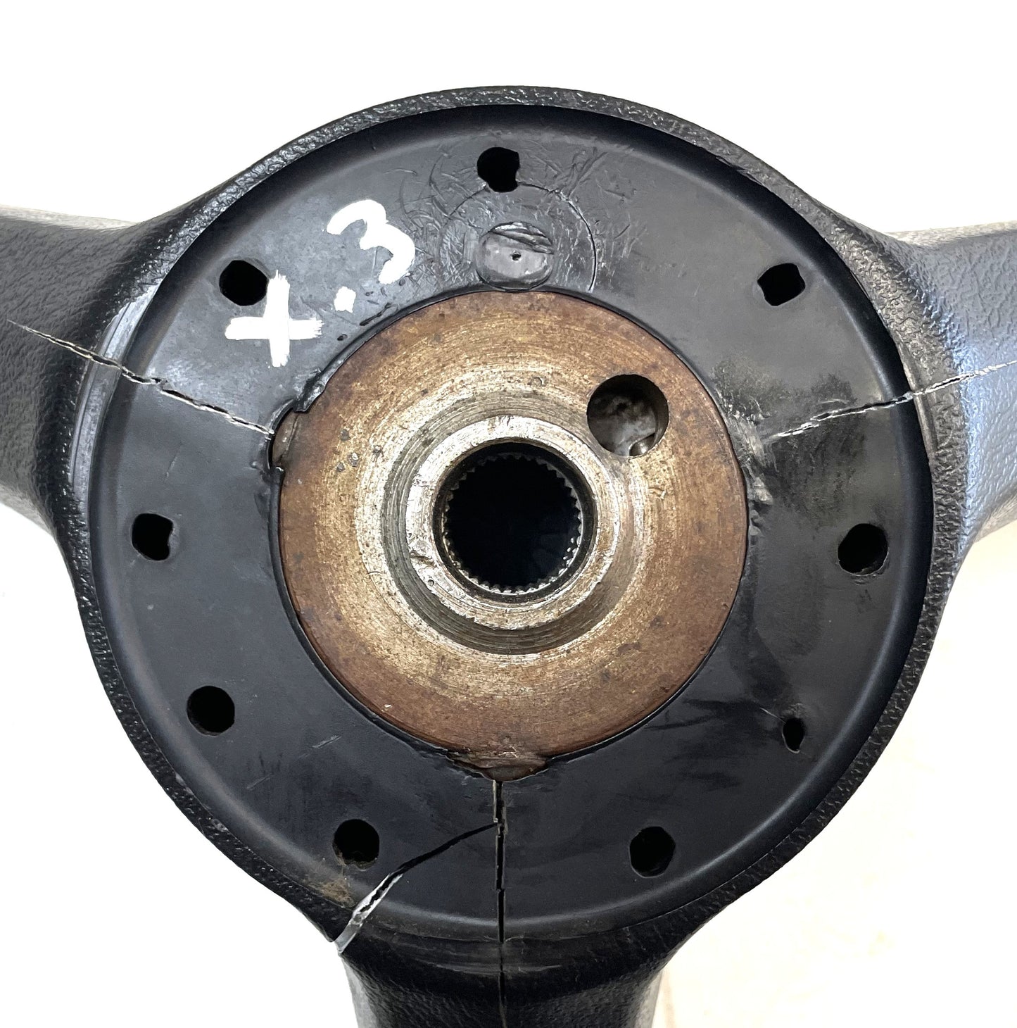 Jeep CJ Black Steering Wheel CJ5 CJ7 CJ8 76-86 AMC with Horn Button Factory