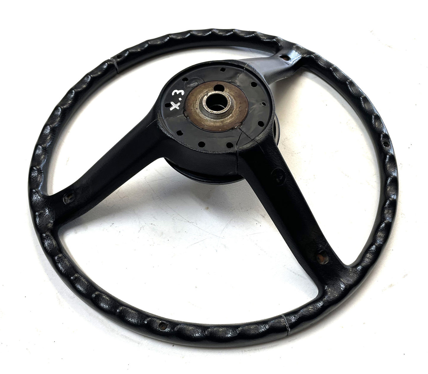 Jeep CJ Black Steering Wheel CJ5 CJ7 CJ8 76-86 AMC with Horn Button Factory