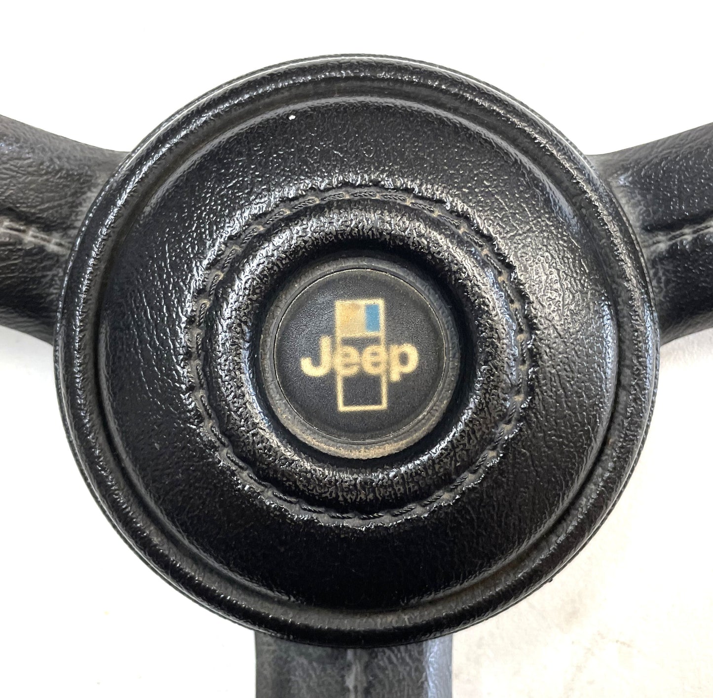 Jeep CJ Black Steering Wheel CJ5 CJ7 CJ8 76-86 AMC with Horn Button Factory #